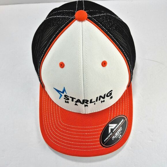 Starling Marine Pacific Headwear Flexfit S/M Trucker Hat Cap NWT. Branded Marine - Picture 4 of 10